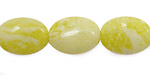 Natural Lemon Jade Flat Oval 18x13mm