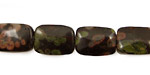 Black Leopardskin Jasper Thin Pillow 14x10mm