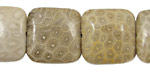 Petoskey Stone Puff Square 20mm