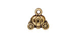 TierraCast Antique Gold (plated) Carriage Charm 15x14mm