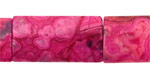 Ruby Crazy Lace Agate Thin Pillow 30x15mm