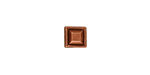 TierraCast Antique Copper (plated) Faceted Square 7mm