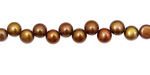 Pink Chocolate Dancing Buttons 6-6.5mm