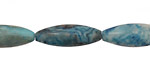 Larimar Blue Crazy Lace Rice 22x8mm