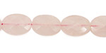 Rose Quartz Faceted Flat Oval 16x12mm