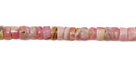 Rhodochrosite Heishi 5mm