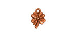 TierraCast Antique Copper (plated) 4-Leaf Clover 9x13mm