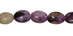 Rainbow Charoite Flat Oval 14x10mm