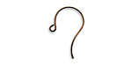 Vintaj Natural Brass Round Loop Ear Wire 15x20mm