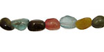 Multi Stone (Tourmaline & Apatite) Tumbled Nugget 6-10x5-7mm
