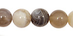 Botswana Agate (light) Round 14mm