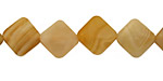 Yellow Botswana Agate Diamond 13mm
