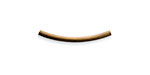 Vintaj Natural Brass Arched Tube Bead 25x2mm