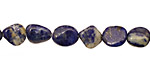 Lapis Flat Tumbled Nugget 8-12x8-10mm