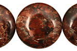 Poppy Jasper Puff Coin 30mm