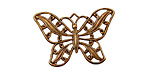 Stampt Copper (plated) Filigree Butterfly 30x22mm