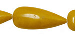 Yellow Jasper Smooth Teardrop Pendant 40x16mm