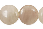 Natural Lavender Quartz Puff Coin 25mm