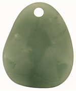 Green Aventurine Wavy Pendant 50-52x63mm