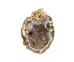 Oco Geode Pendant Set in Gold (plated) 20-27x33-45mm