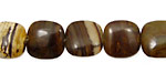 Sunset Jasper Puff Square 12mm