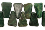 African Jade Freeform Drop 12x18mm