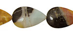 Rainbow Amazonite Flat Teardrop 25x16mm