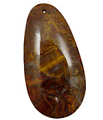 Pietersite Long Drop Pendant 30x60mm