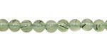 Green Tourmilated Quartz Round 6mm