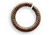 Vintaj Natural Brass Etched Jump Ring 9.5mm - 15 gauge