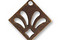 Vintaj Natural Brass Fleur De Lis 16mm