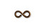 Vintaj Natural Brass Figure Eight Connector 9mm