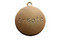 Vintaj Natural Brass "Create" Round Charm 13x15mm