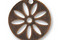 Vintaj Natural Brass Round Flower Stencil 16mm