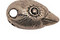 Green Girl Pewter Robin Head 12x20mm