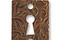 Vintaj Natural Brass Embossed Keyhole 14x20mm