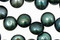 Stormy Blue Dancing Button 6-6.5mm