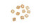 Champagne Faceted Bicone 4mm