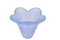 Lucite Sapphire 5 Petal Mini Bellflower 11x14mm