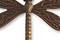 Vintaj Natural Brass Queen Dragonfly 35x30mm