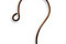 Vintaj Natural Brass Round Loop Ear Wire 15x20mm