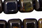 Blue Tiger Eye Puff Square 8mm