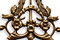 Vintaj Natural Brass Fanned Trellis Filigree 25x33mm