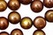 Pink Chocolate Dancing Buttons 6-6.5mm