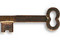 Vintaj Natural Brass Secret Key 8x23mm
