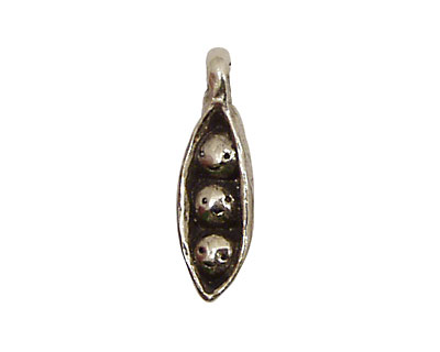 Green Girl Pewter Pea Pod 9x27mm
