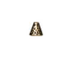 TierraCast Antique Brass (plated) Hammertone Cone 8mm