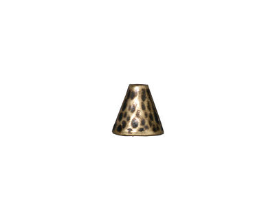TierraCast Antique Brass (plated) Hammertone Cone 8mm