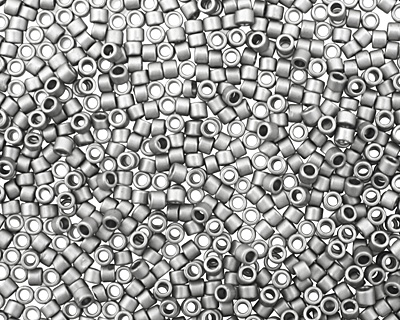 TOHO Metallic Silver Frosted Antique Silver Treasure #1 Seed Bead