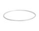 Nunn Design Sterling Silver (plated) Small Flat Bangle Bracelet 70mm